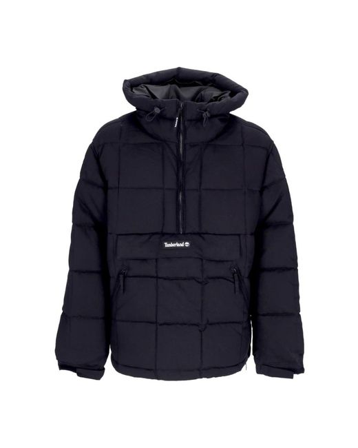 Timberland Anorak Puffer Anorak Zwart Donsjack Voor in het Blue voor heren