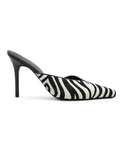 Gia Borghini Heeled Mules in Metallic | Lyst