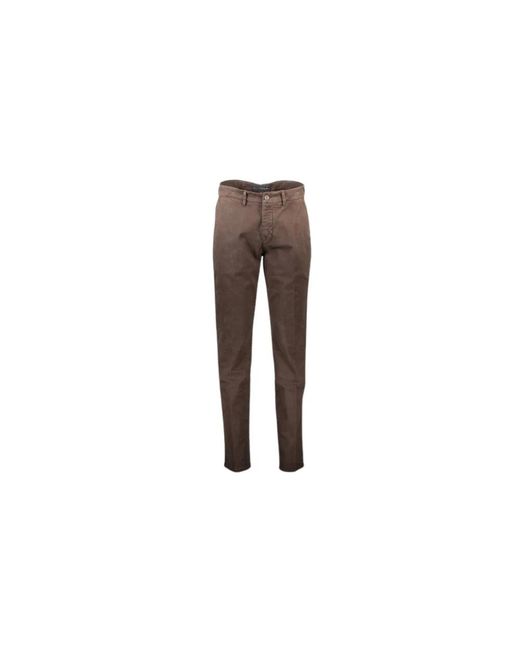 Harmont & Blaine Broeken ,Bruin ,Katoen Chinos in het Brown voor heren