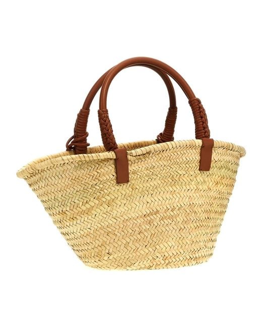 Alanui Icon Palm Leaf Big Handbag in het Metallic