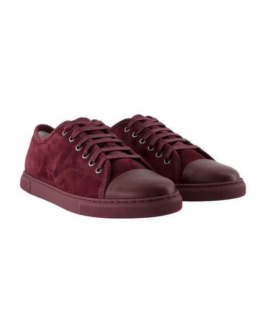 Lanvin Red Dbb1 Sneakers