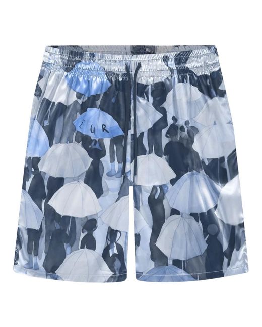 flâneur Casual Shorts in het Blue voor heren