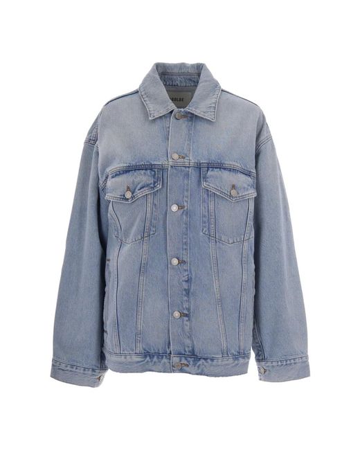 Denim Jackets Agolde de color Blue