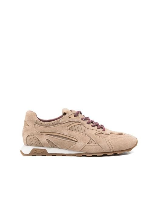 Ash Pink Wildleder Sneakers Mit Diamantmotiv
