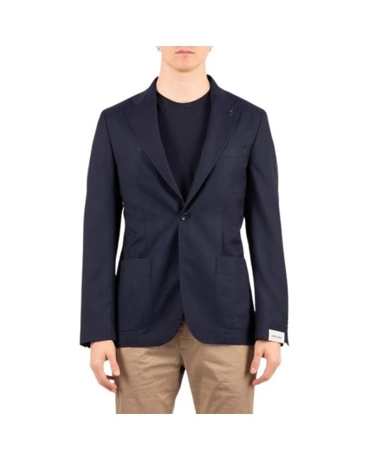 Paoloni Blue Blazers for men