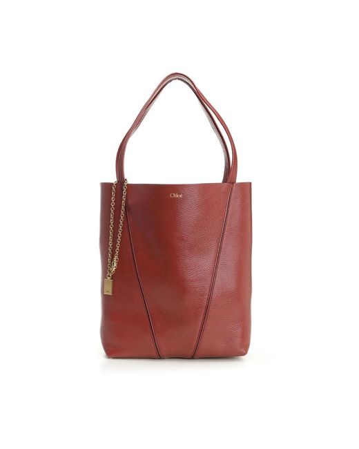 Chloé Red Tote Bags