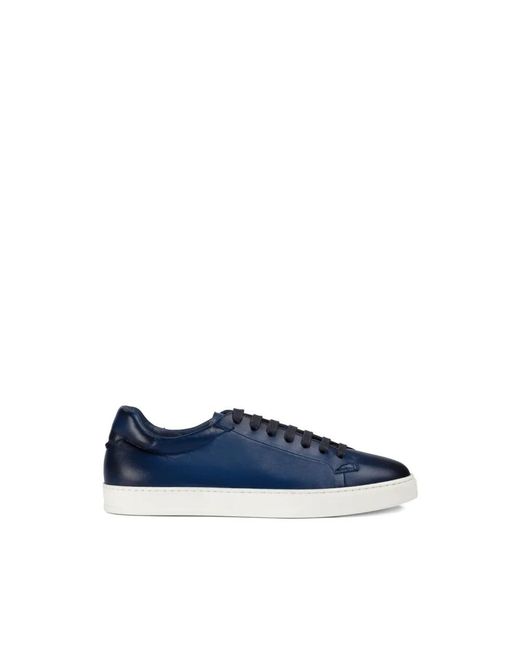 Doucal's Leather Sneaker in het Blue voor heren