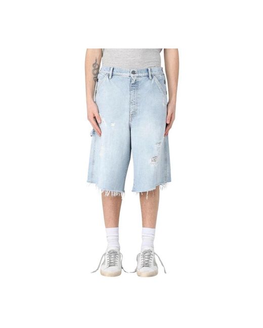 Golden Goose Deluxe Brand Zerrissene Denim-Shorts in Blue für Herren