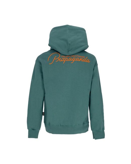 Propaganda Hoodies & Sweatvesten ,Groen ,Katoen Groene Hoodie Mannen Stijl in het Green voor heren
