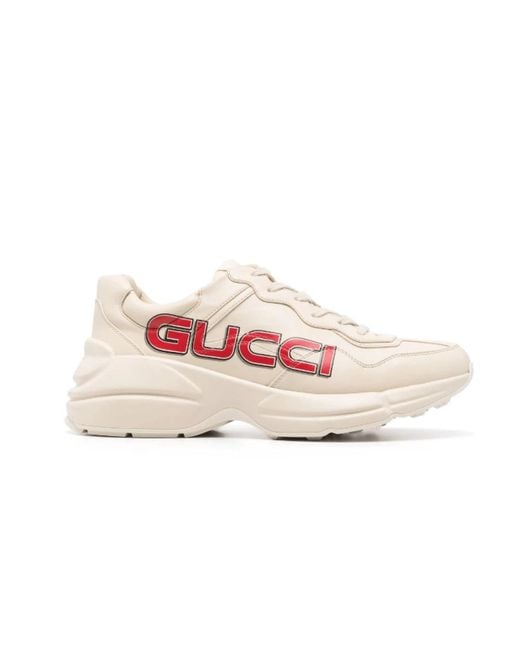 Gucci Sneakers Met Logoprint in het Pink voor heren