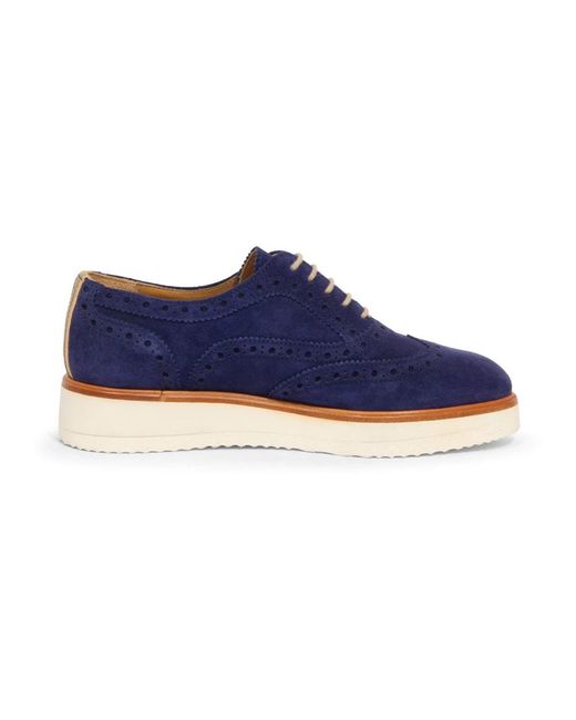 La Martina Blue Laced Shoes
