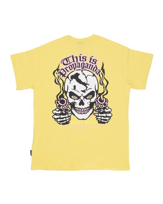Propaganda Aurora Herren Tee Kurzarm in Yellow für Herren