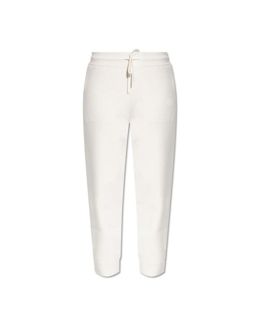 Burberry Broeken ,Kasjmier Broek Met Logo in het White