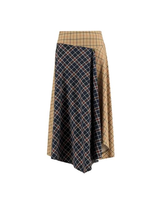 Barbour Dalbury Midi Rok in het Black