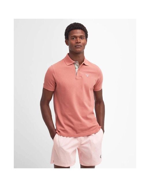 Barbour Pink Polo Shirts for men