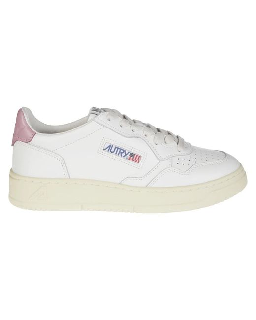 Autry White Niedrige Medalist Damen Sneakers