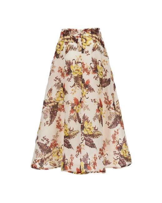 Zimmermann Natural Midi Skirts