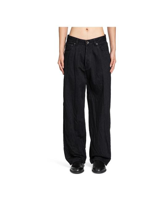 Studio Nicholson Black Straight Jeans for men