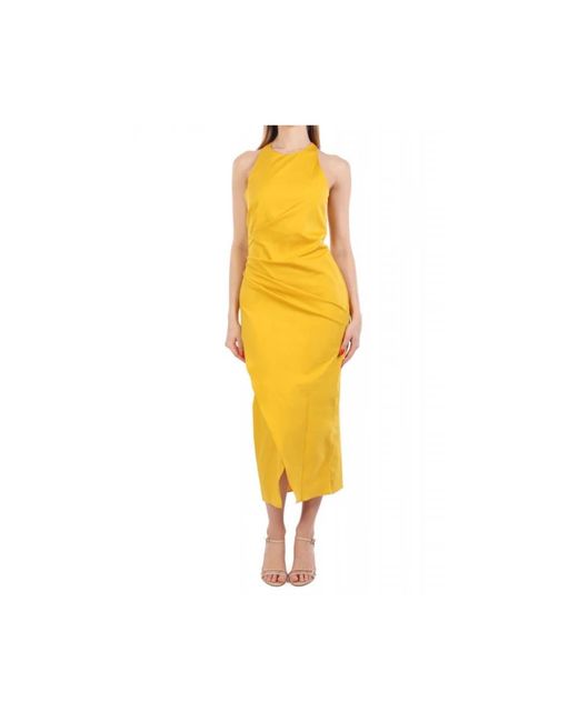 Midi Dresses Marella en coloris Yellow