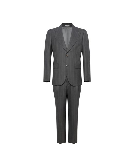 Franzese Collection Gray Single Breasted Suits for men