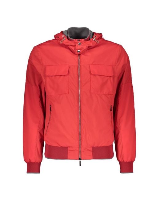 Moorer Red Bomber Jackets for men
