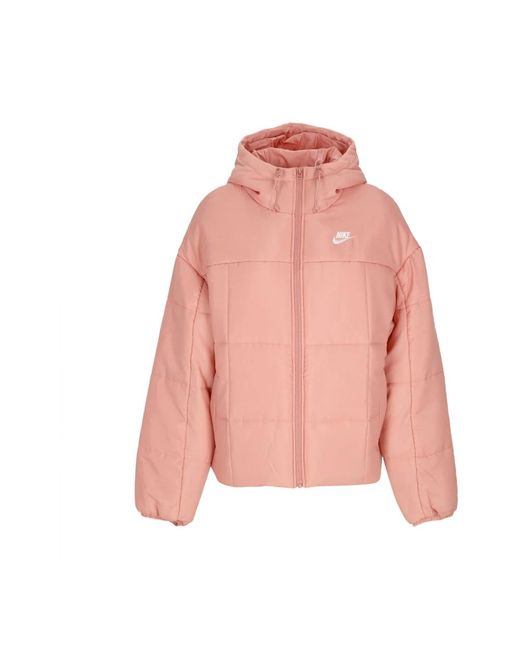 Nike Fitness ,Roze ,Polyester Classic Puffer Donsjas in het Pink