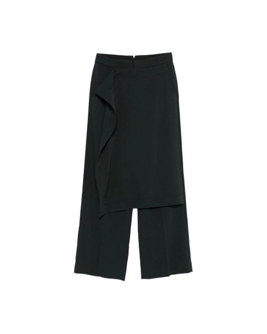 AMI Black Straight Trousers