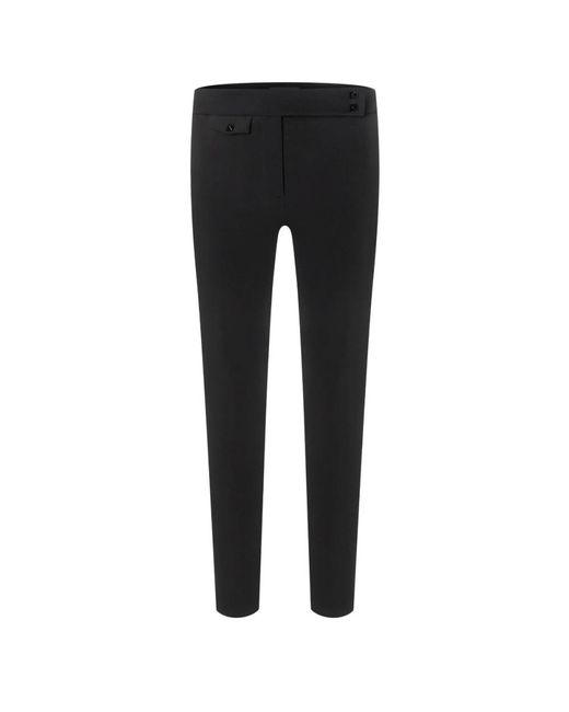 Cambio Black Slim-Fit Trousers