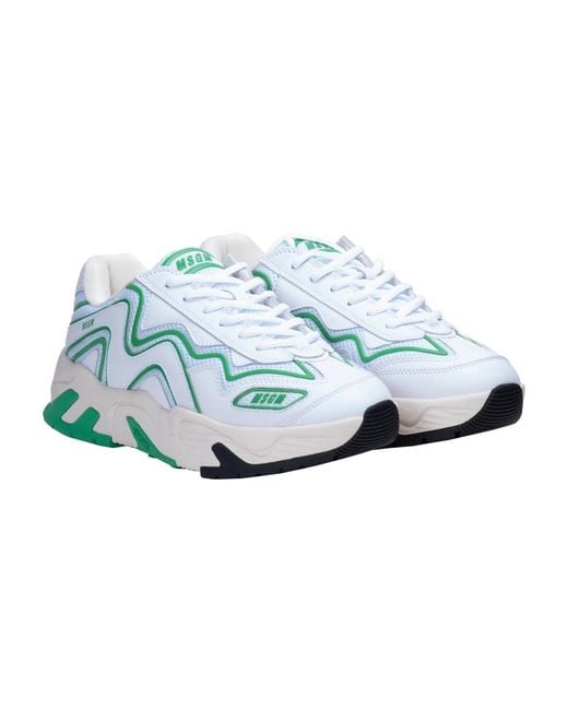 MSGM Blue Sneakers for men