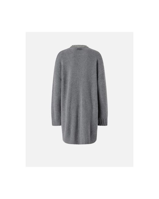 Pinko Gray Knitted Dresses