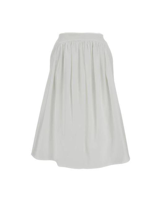 Simone Rocha Pressed Rosette Basque Skirt in het Gray