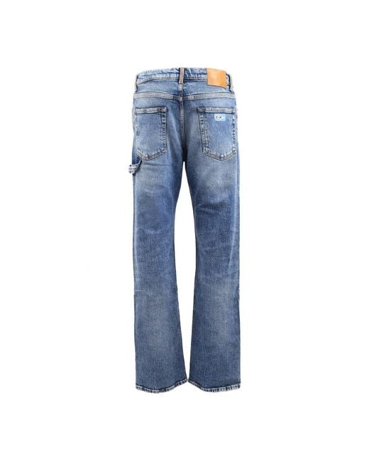 Heron Preston Blue Straight Jeans for men