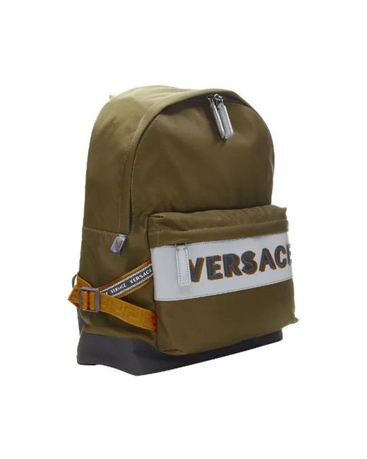 Versace Green Backpacks for men