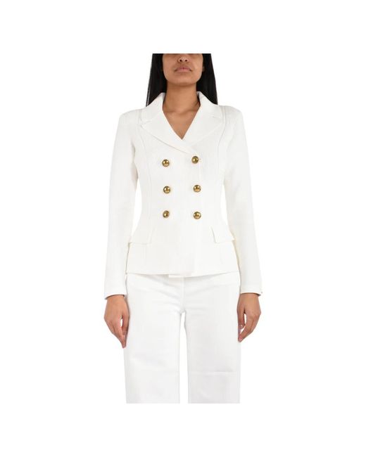 Elisabetta Franchi White Blazers