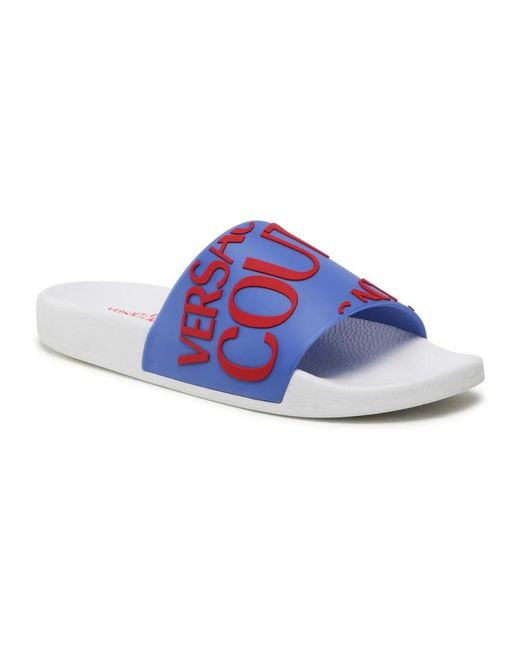 Versace Jeans Couture Purple Sliders for men