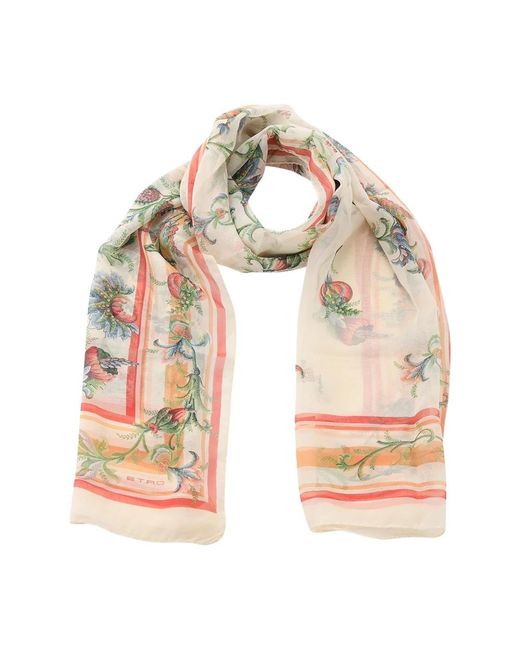 Etro Multicolor Silky Scarves