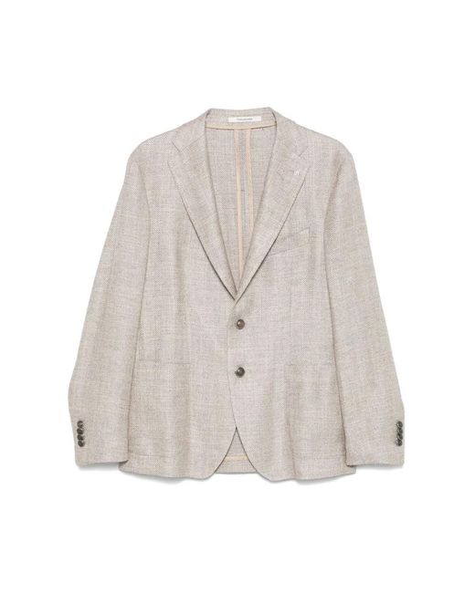 Tagliatore Gray Jackets for men