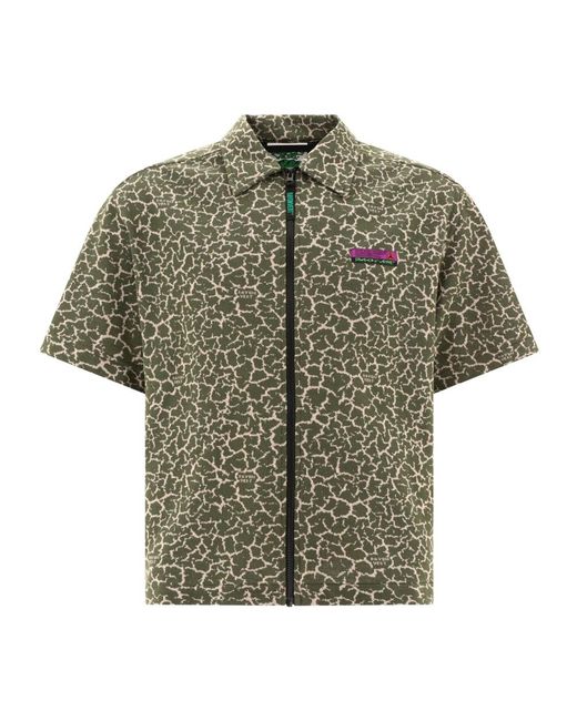 Short Sleeve Shirts Rayon Vert W3W de hombre de color Green
