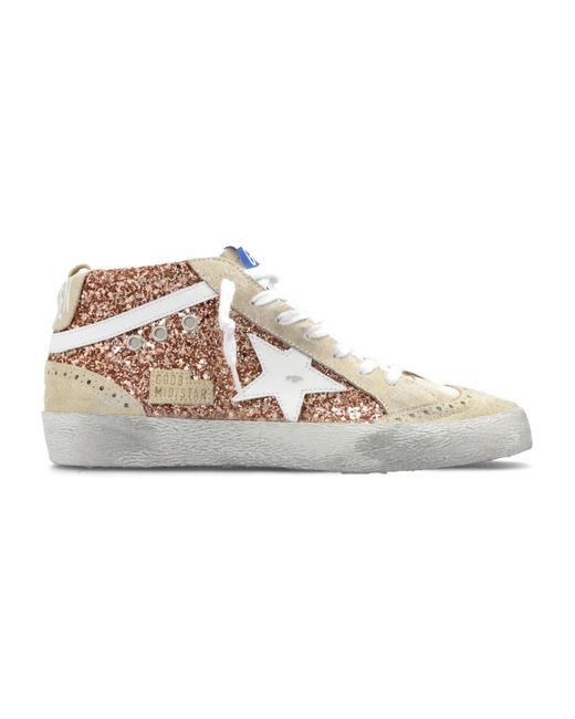 Golden Goose Deluxe Brand Natural Mid star classic high-top sneakers