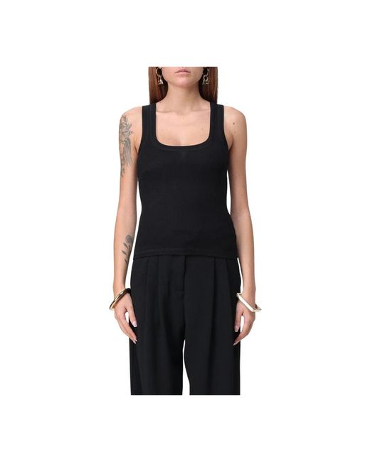Jacquemus Black Sleeveless Tops