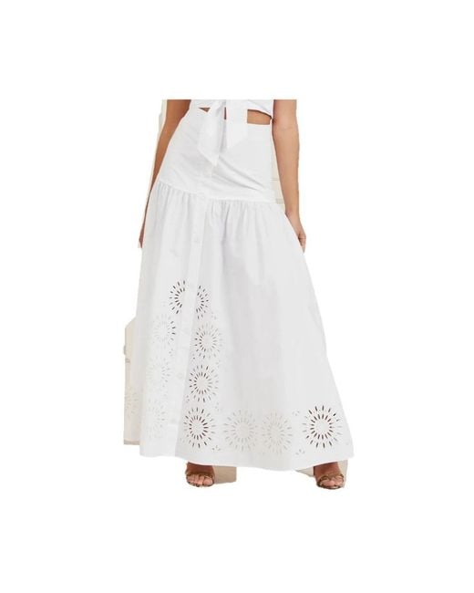 Marciano White Maxi Skirts