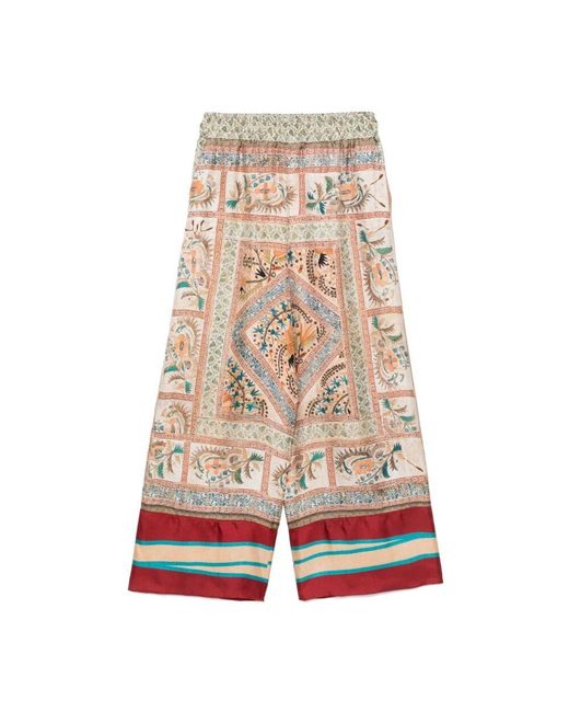 Pierre Louis Mascia Natural Wide Trousers