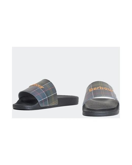 Barbour Gray Sliders for men