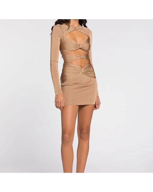 Roberto Cavalli Brown Short Dresses