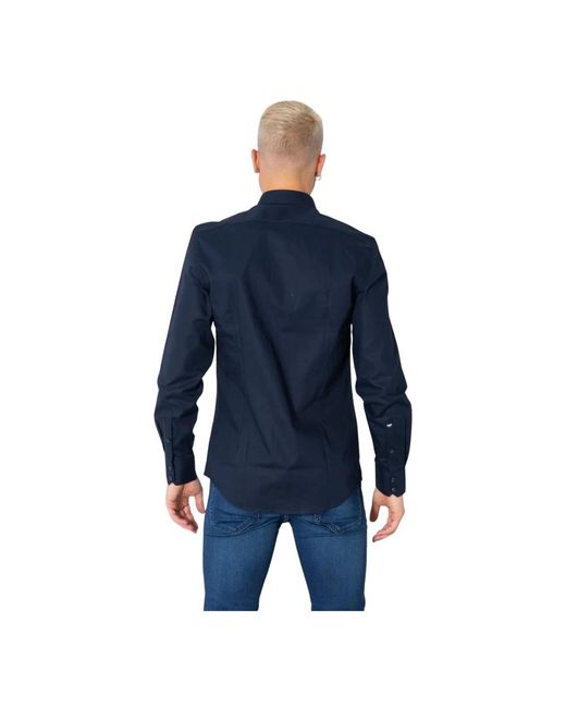 Antony Morato Blaues klassisches hemd mit knöpfen in Blue für Herren
