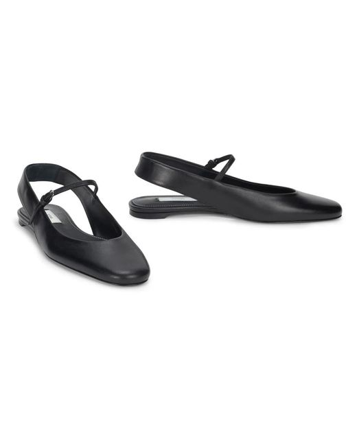 Totême Black Ballerinas