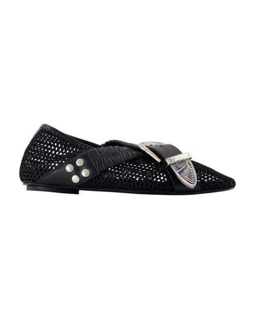 Toga Black Ballerina Shoes
