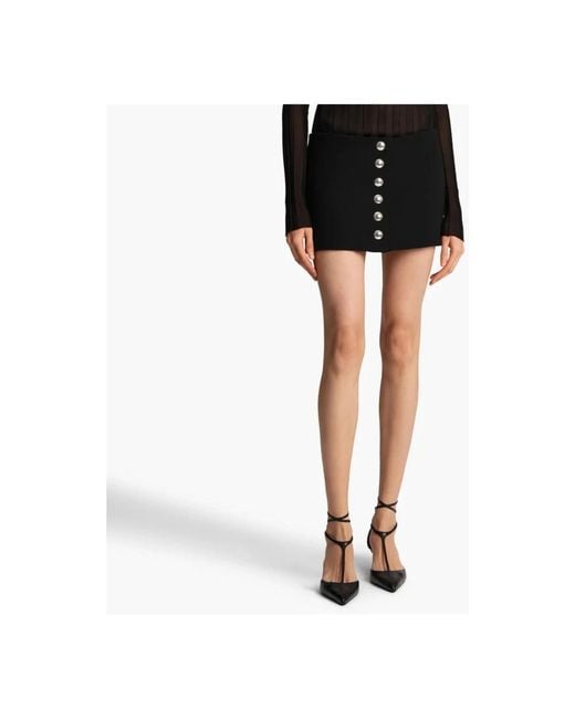 Khaite Zwarte Geplooide Midi Rok in het Black
