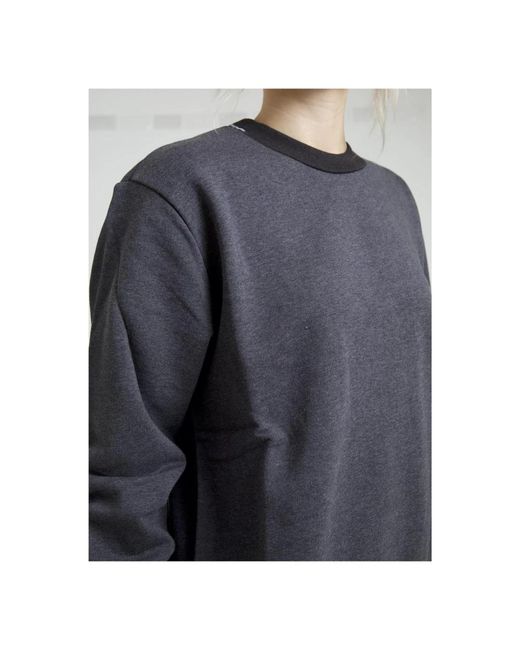 Dolce & Gabbana Black Dark Gray Cotton Crew Neck Pullover Sweater
