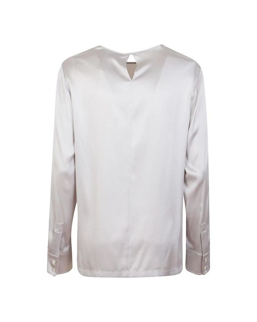 Max Mara Gray Blouses